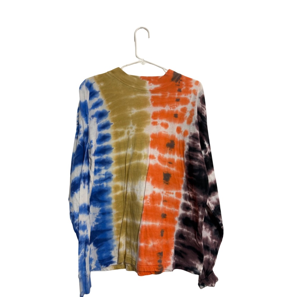 Urban‎ Outfitters Long Sleeve Tee Tie Dye Multi Color Relaxed Fit Small Boho S